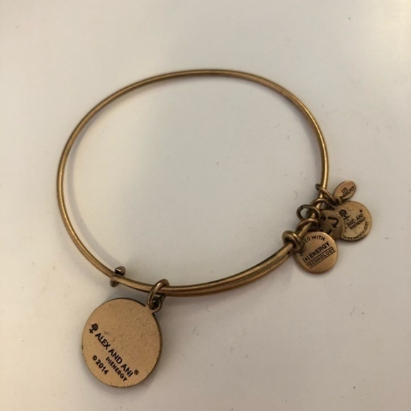 Alex & Ani gold bangle charm bracele st thomas - Picture 4 of 4